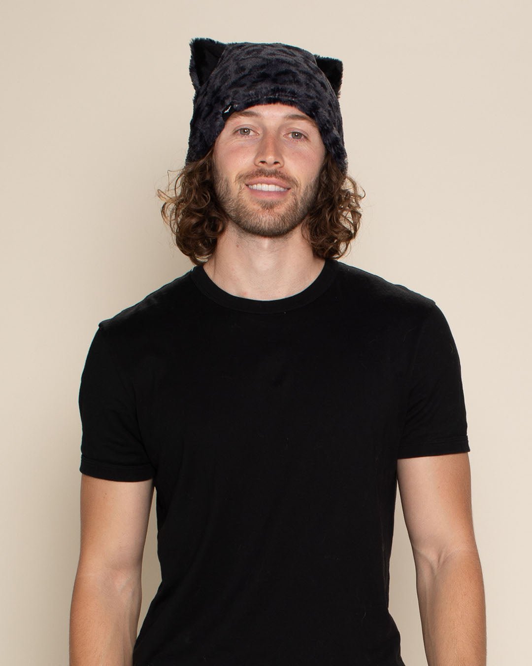 Slate Leopard Classic Faux Fur Beanie | Men's