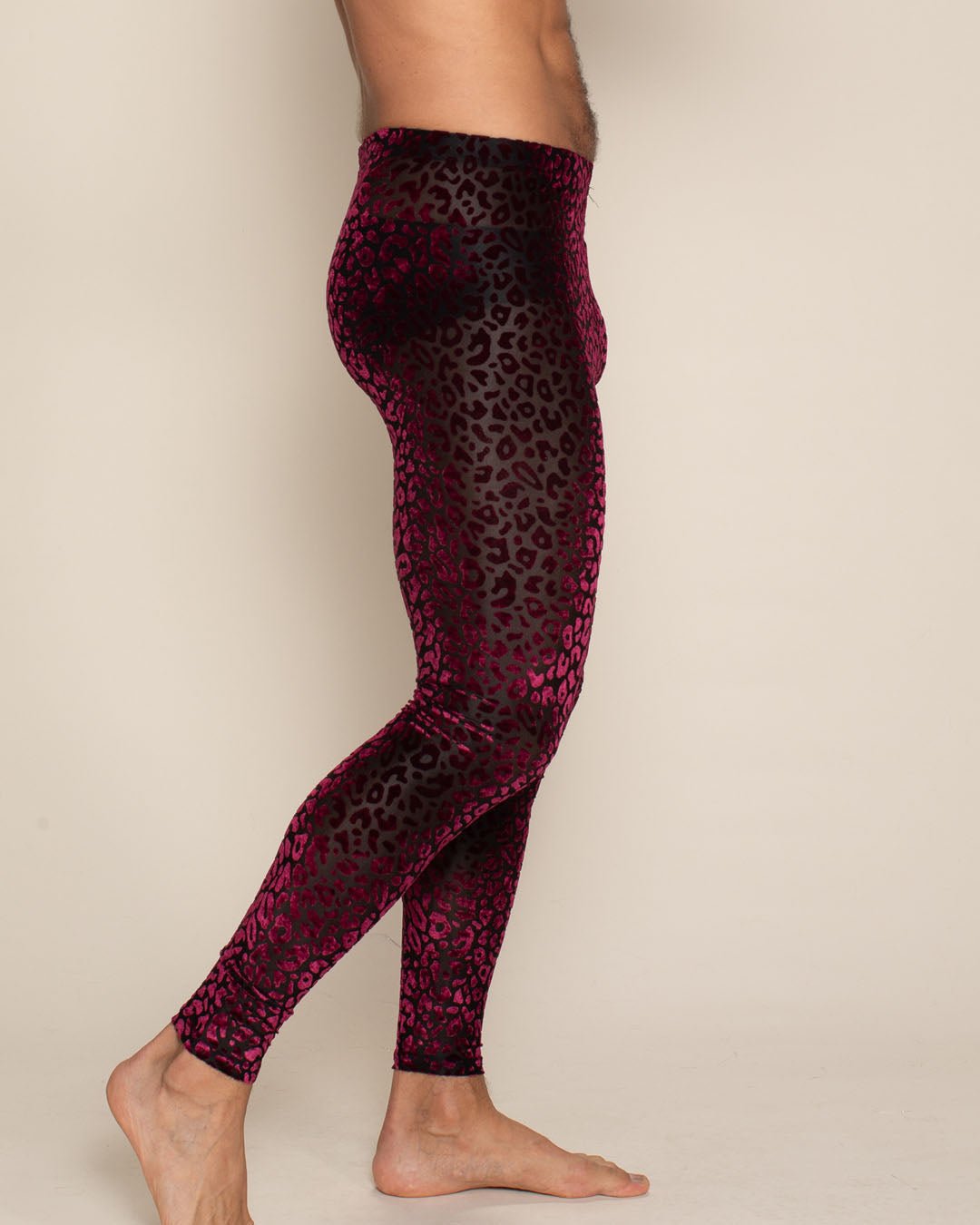 Men's Legging | Red Ruby Leopard