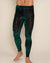 Men's Leggings | Emerald Green Tiger