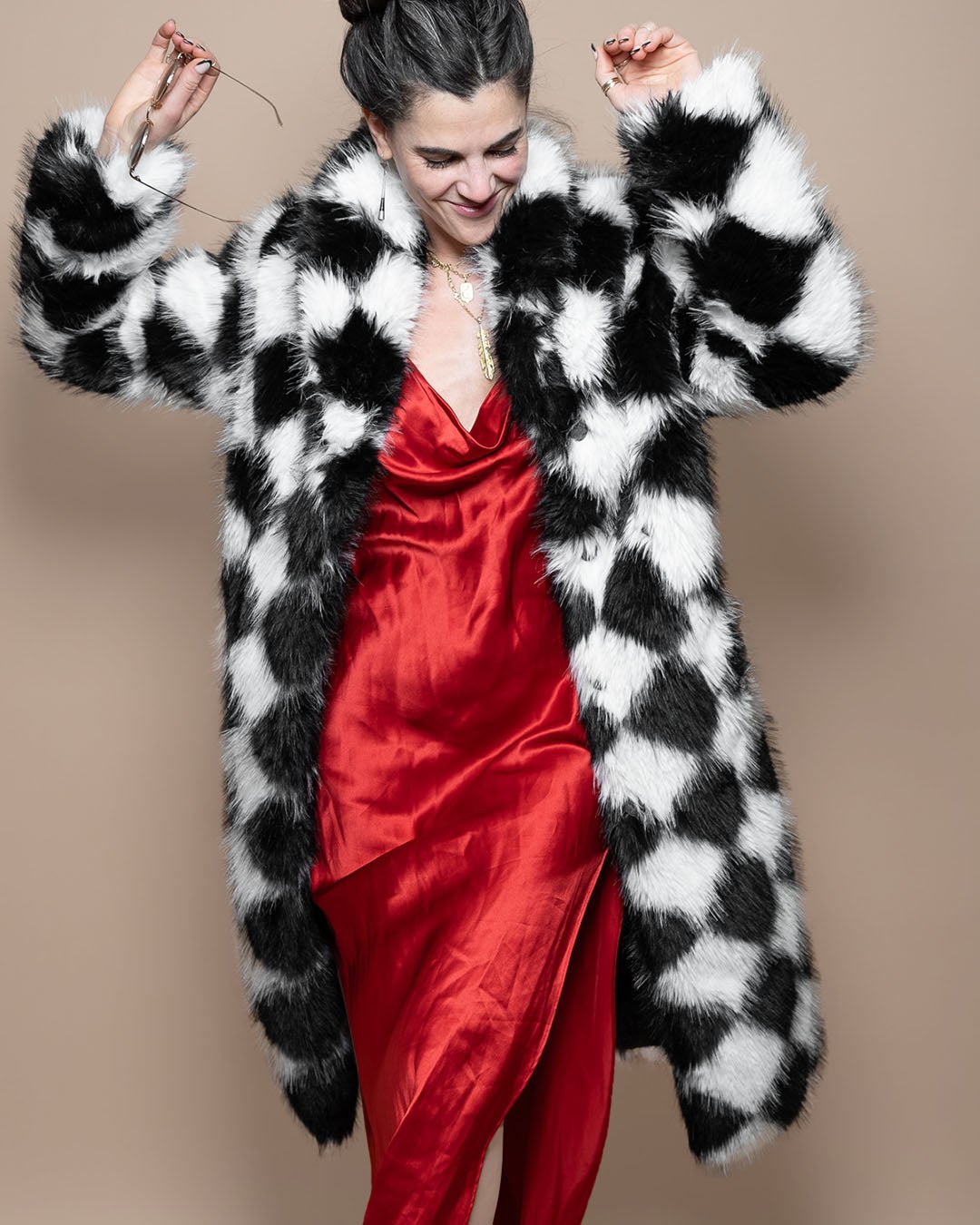 Women's Long Faux Fur Coat | Ace of Diamonds