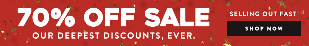 Banner linking to 70% off sale.