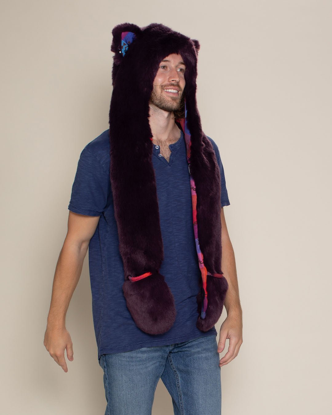 Tartan Kitty Luxe Collector Edition Faux Fur Hood | Men's