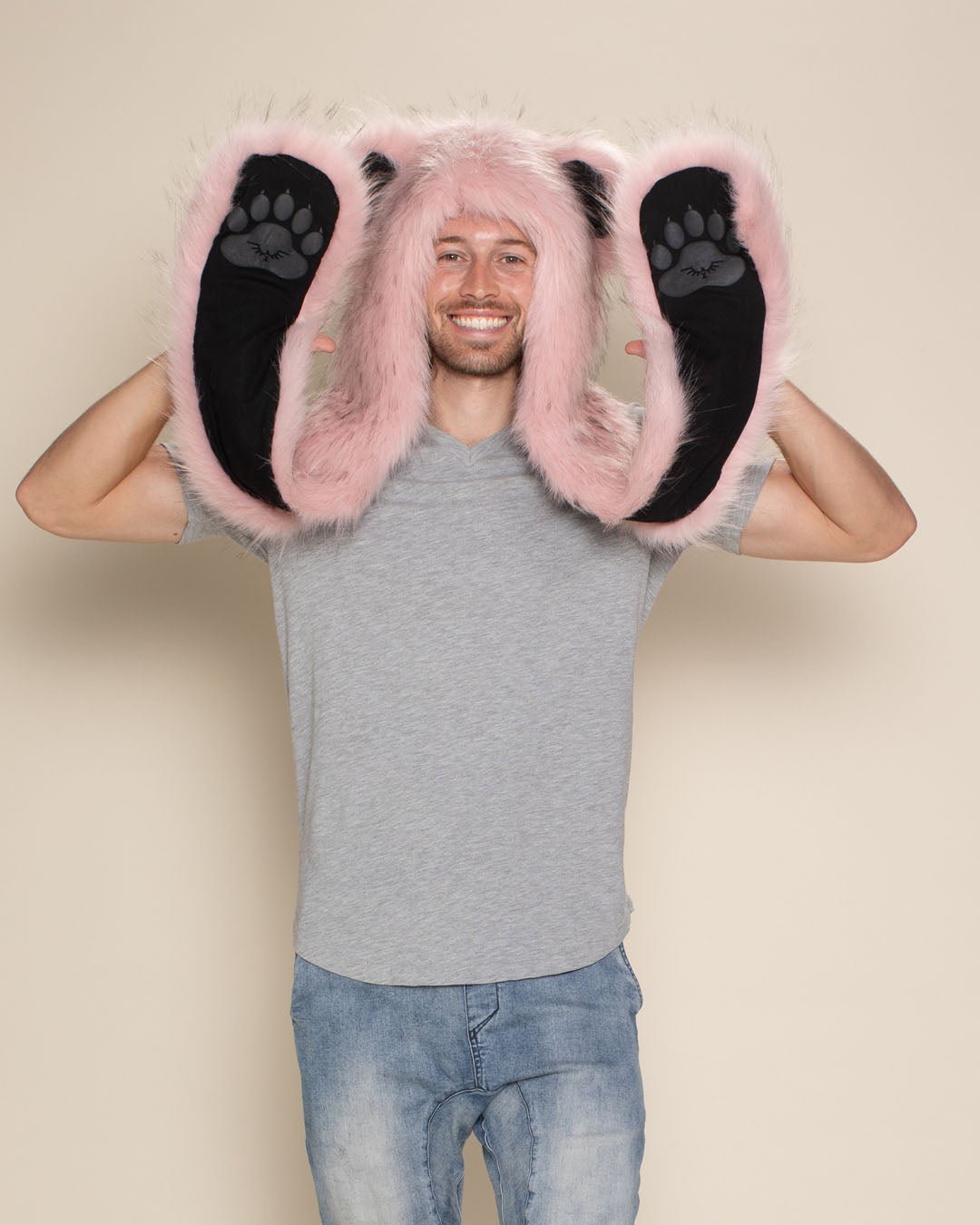 Blush Bear Collector Edition Faux Fur Hood | Men's