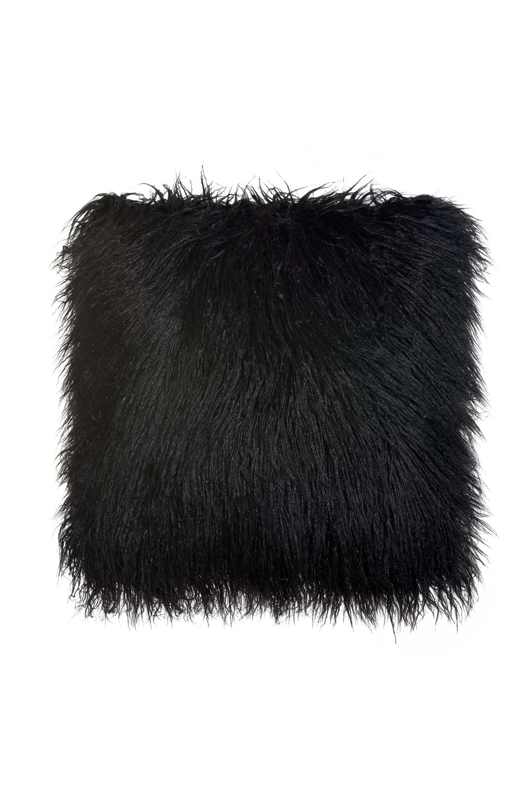 Black Alpaca Faux Fur Pillow | Signature Collection