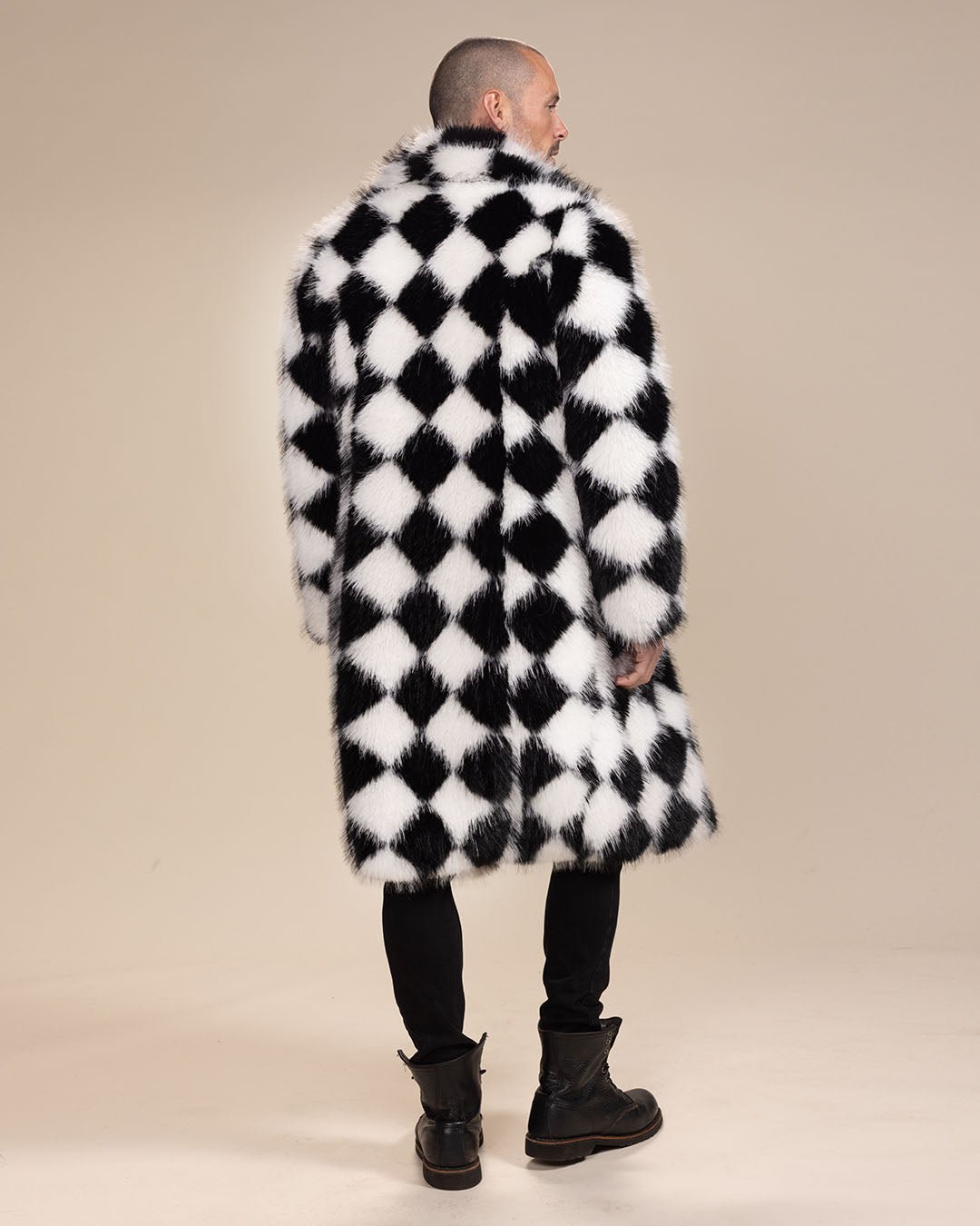 Men's Long Faux Fur Coat | Ace of Diamonds