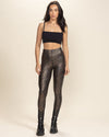 Women's Metallic Leggings | Metallic Leopard