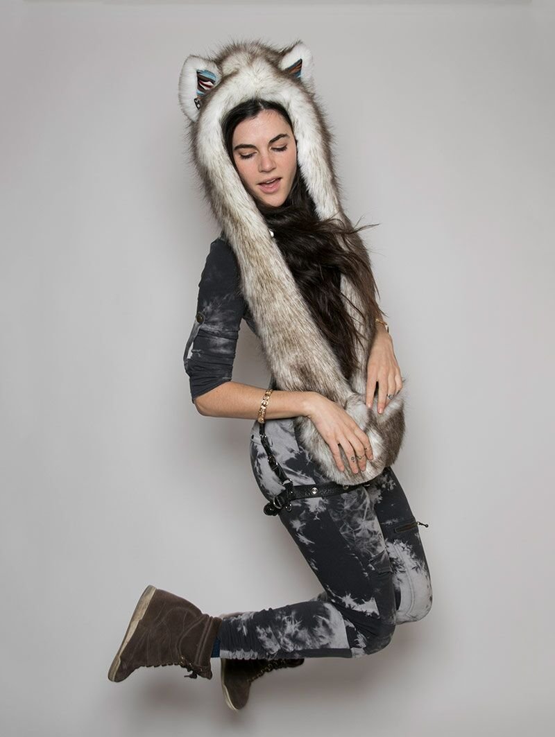 Limited Edition Brown Husky Faux Fur with Hood