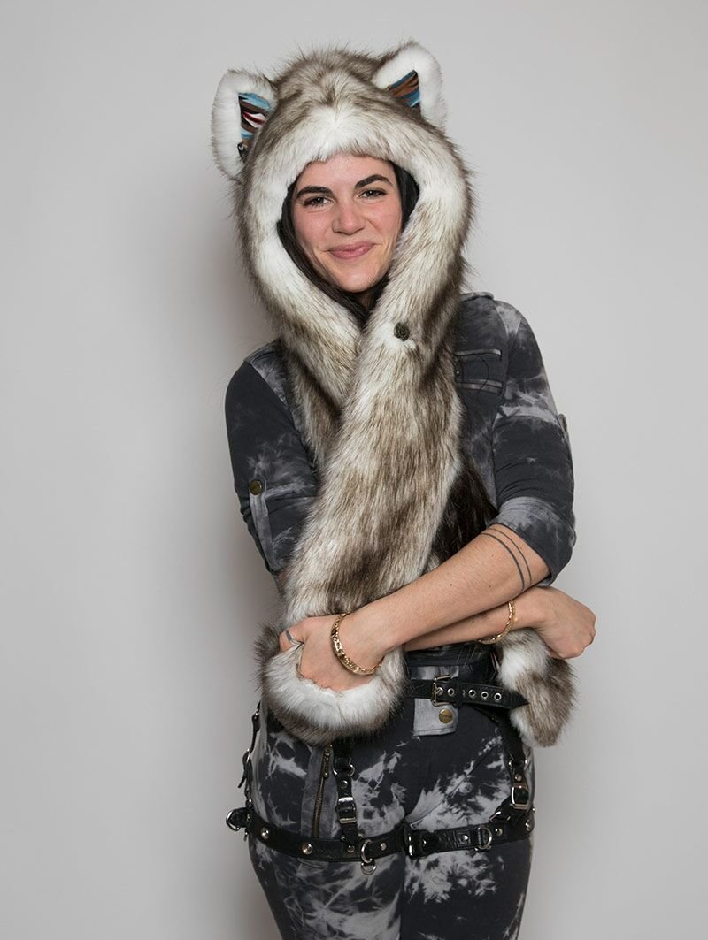 Limited Edition Brown Husky SpiritHood on Female Model