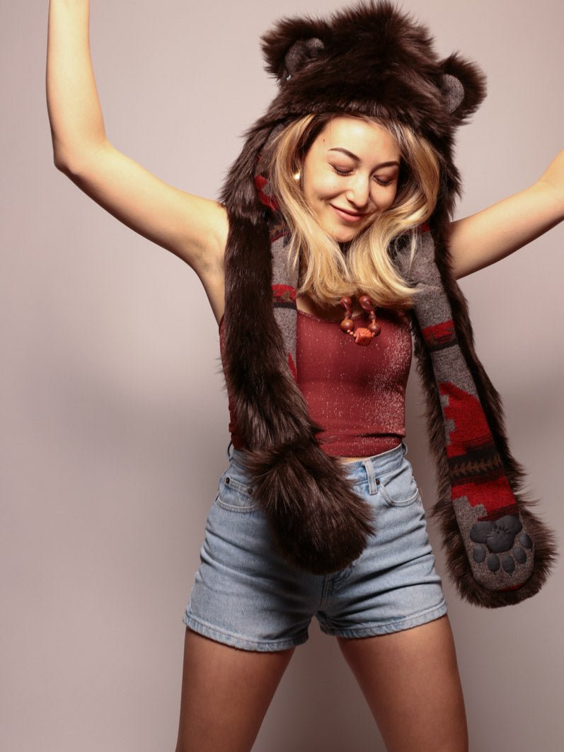 LE Brown Bear Italy SpiritHood on Female Model