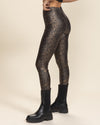 Women's Metallic Leggings | Metallic Leopard