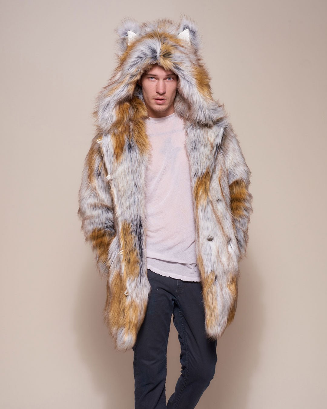 Fox store fur parka jacket new