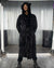 Classic Men's Long Sequin Coat | Black Panther