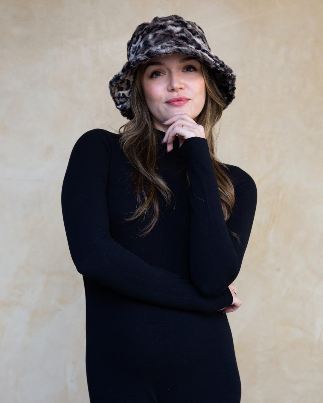 Bobcat Faux Fur Bucket Hat | Women's