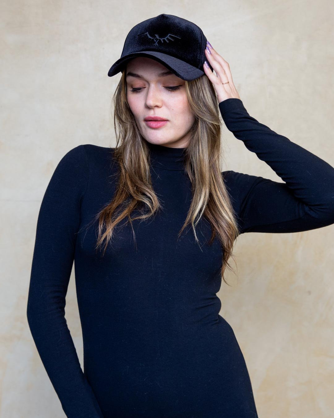 Phoenix Black Velvet Baseball Hat | Women's