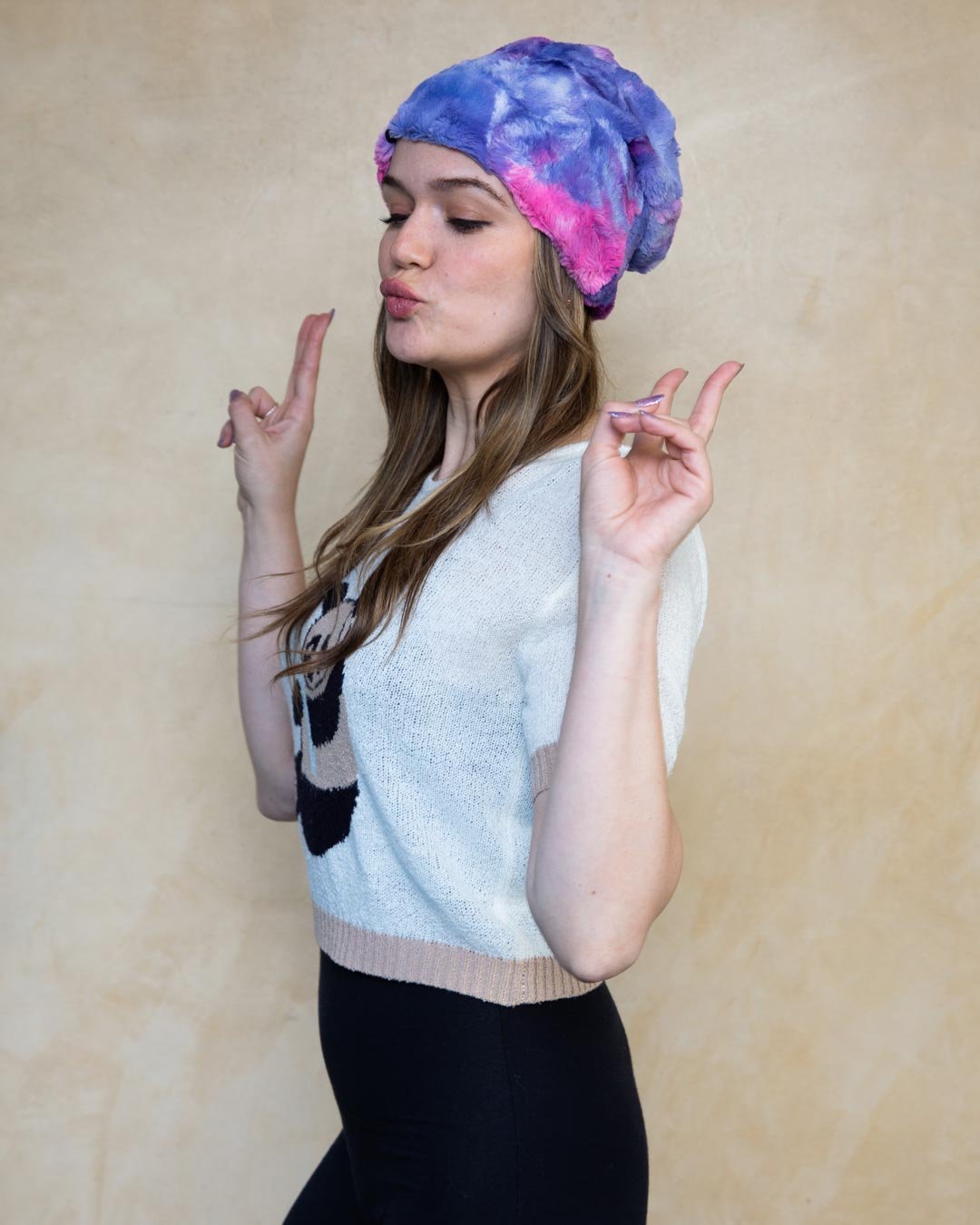 Cotton Candy Faux Fur Beanie | Women's