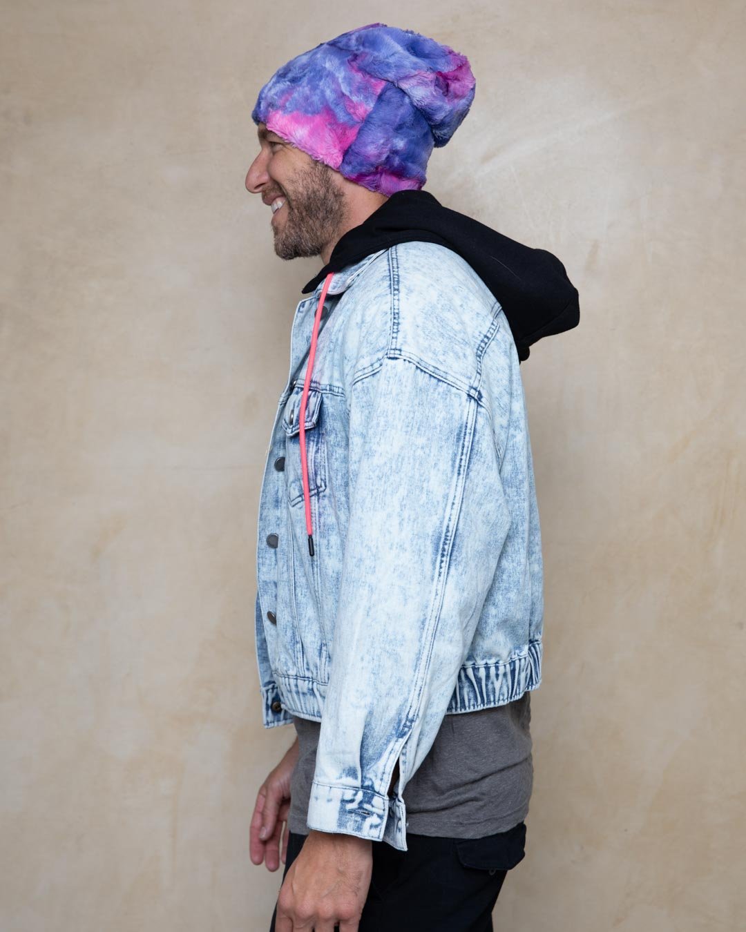 Cotton Candy Faux Fur Beanie | Men's