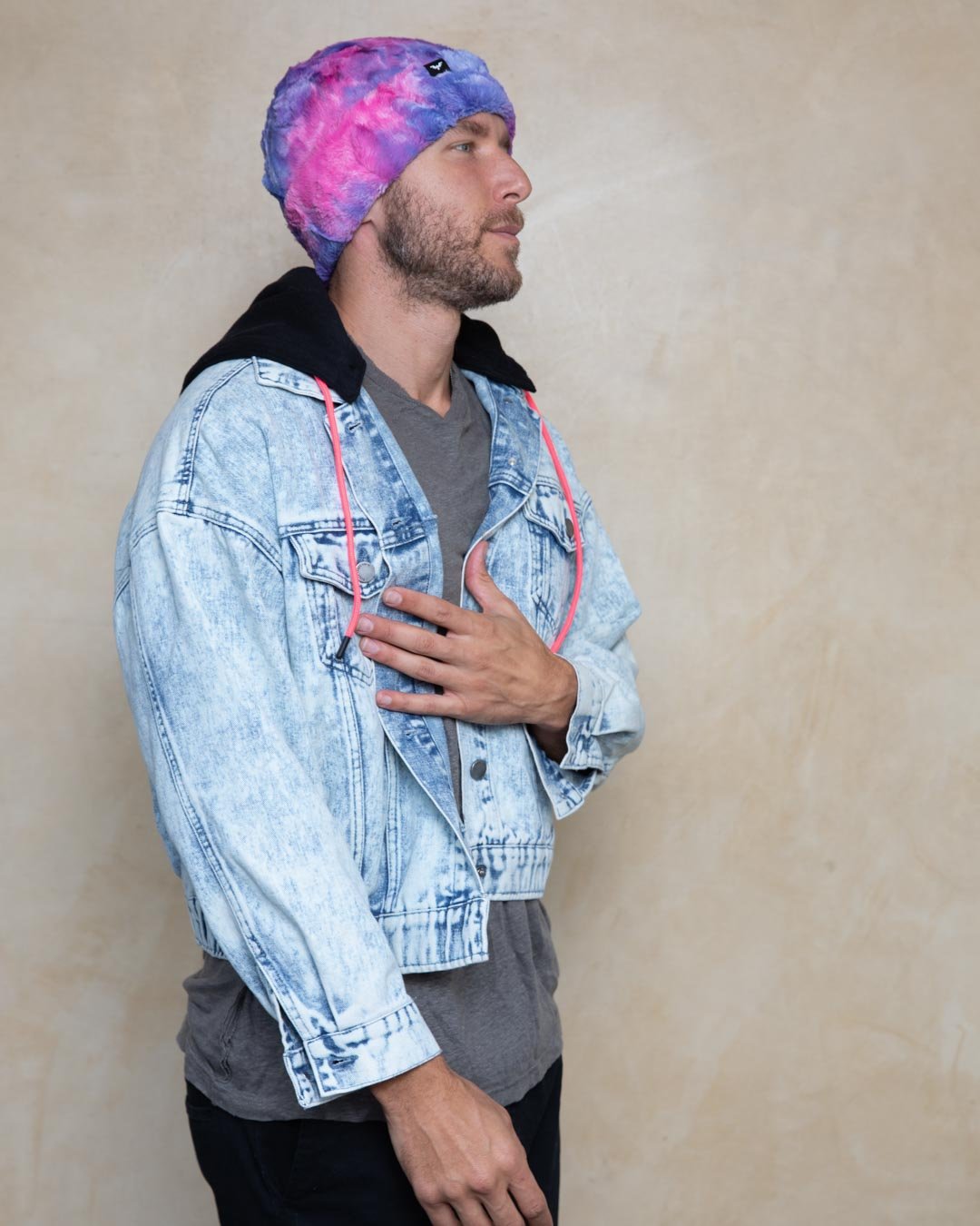 Cotton Candy Faux Fur Beanie | Men's