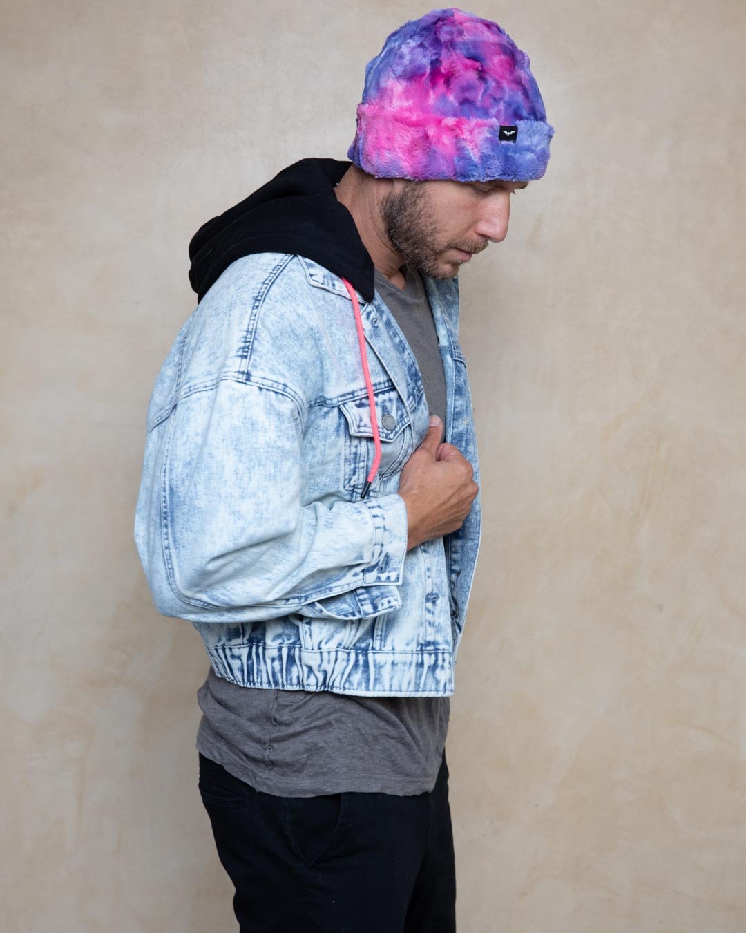 Cotton Candy Faux Fur Beanie | Men's