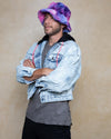 Men's Fur Bucket Hat | Tie-Dye Cotton Candy