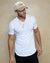 Tan Velvet Baseball Hat in Phoenix Design on Man