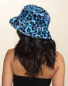 Women's Fur Bucket Hat | Blue Lynx