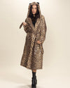 Classic Women's Long Faux Fur Coat | Sri Lankan Leopard Print