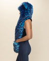 Electric Blue Lynx Collector Edition Faux Fur Hood | Women's