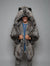 *Almost Purfect* Classic Grey Wolf Faux Fur Coat