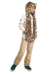 Kids SpiritHood Featuring Leopard Faux Fur on Boy Model