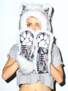 Faux Fur Husky SpiritHood on Female Model