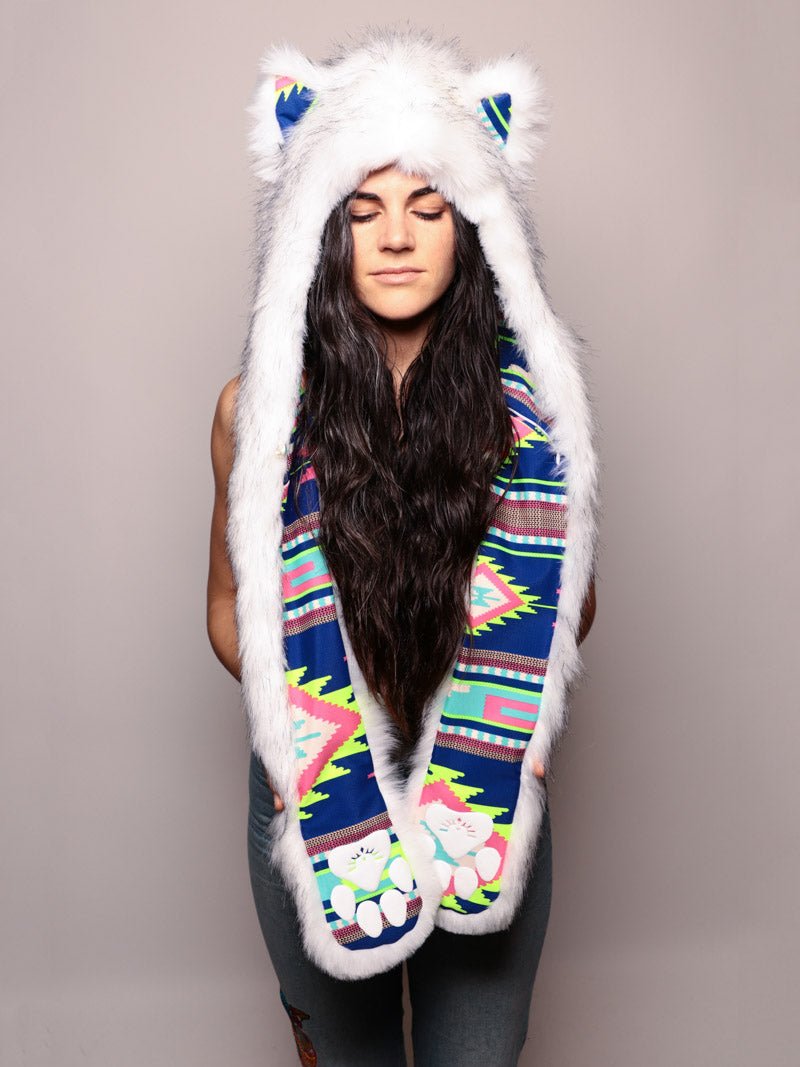 Female Wearing Limited Edition Husky SpiritHood 