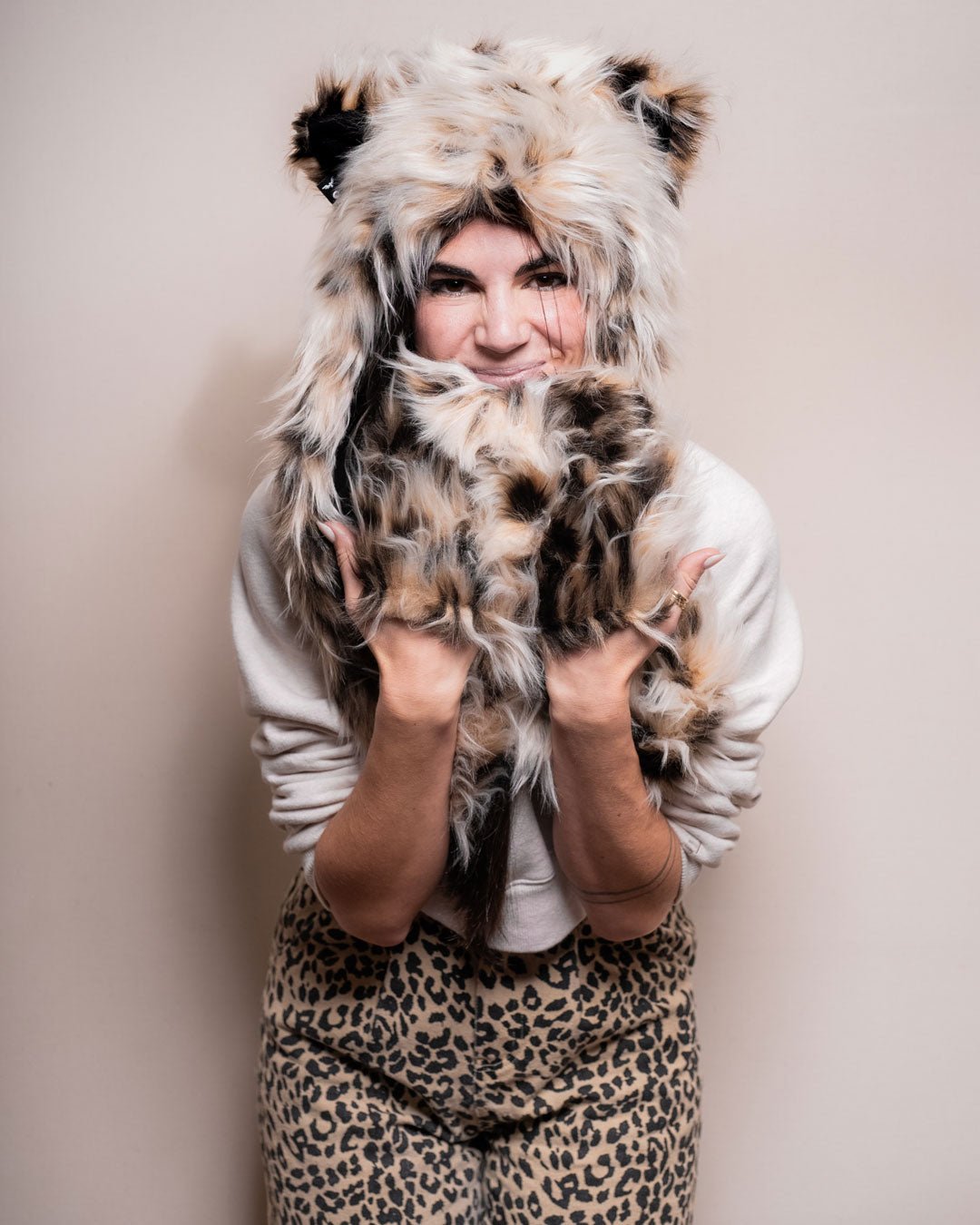 Lil' Cheetah Faux Fur Hood | Women's