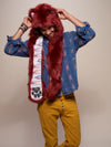 Man wearing Fire Wolf CE Faux Fur SpiritHood