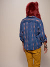 Man wearing Fire Wolf CE Faux Fur SpiritHood, back view