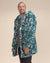 Classic Men's Faux Fur Coat | Aqua Cat