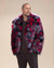 Men's Colorful Faux Fur Jacket | Crimson Cat