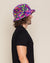 Men's Fur Bucket Hat | Neon Disco Cat