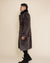 Grey Fox Calf Length Faux Fur Coat | Men's