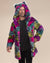 Classic Men's Faux Fur Coat | Neon Graffiti Leopard