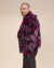 Crimson Cat Collared Collector Edition Faux Fur Waist Jacket | Men's