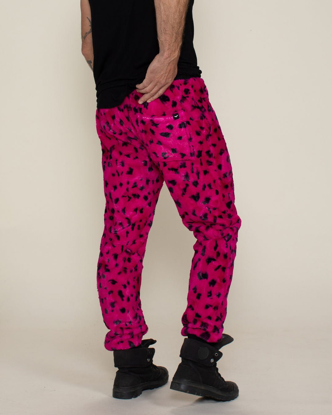 Pink Cheetah ULTRA SOFT Faux Fur Sweatpants | Men's