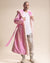 Classic Men's Long Sequin Coat | Pink Disco Cat