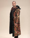 Classic Men's Long Sequin Coat | Oasis Emerald Green