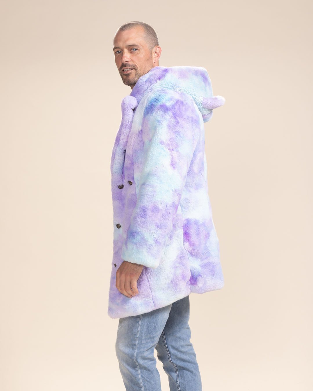 Classic Men's Faux Fur Coat | Mer-Cat