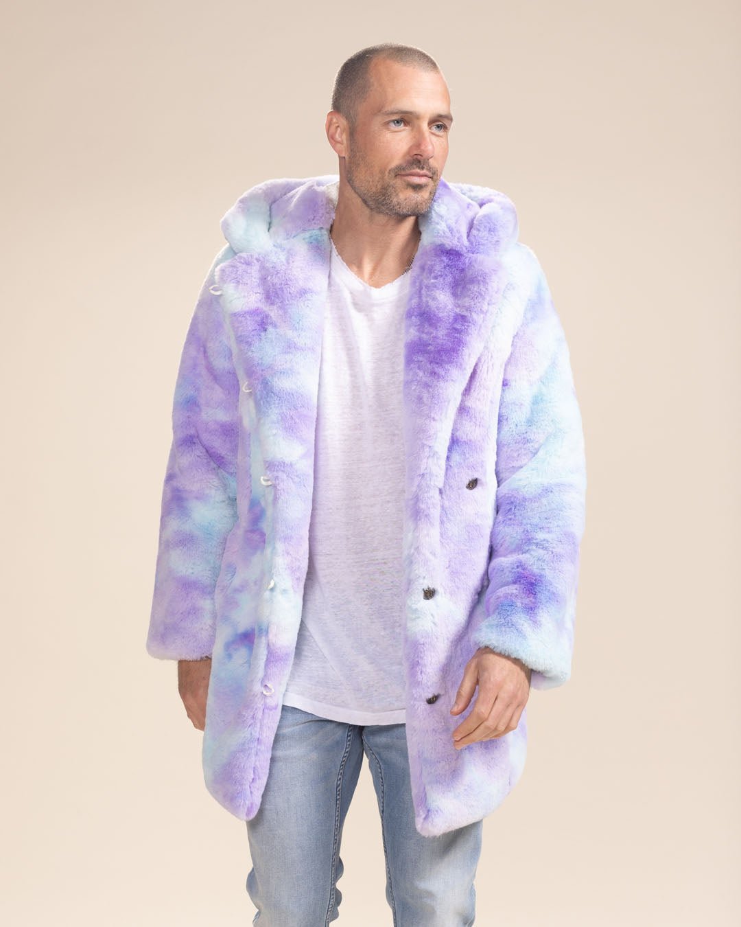 Classic Men's Faux Fur Coat | Mer-Cat