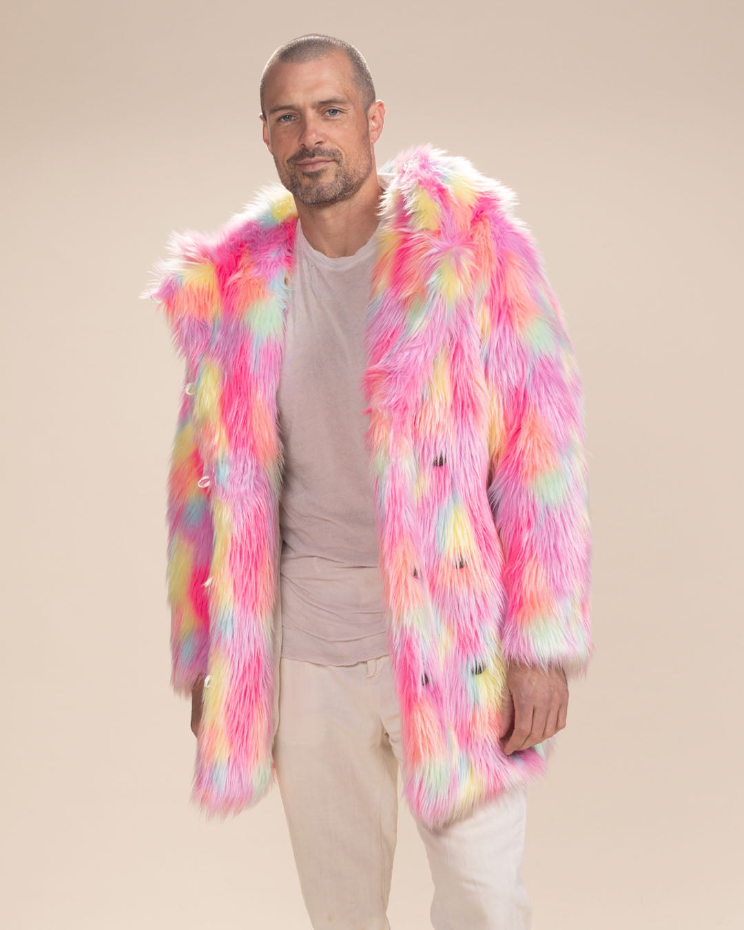 Classic Men&#39;s Faux Fur Coat | Dreamland Cat