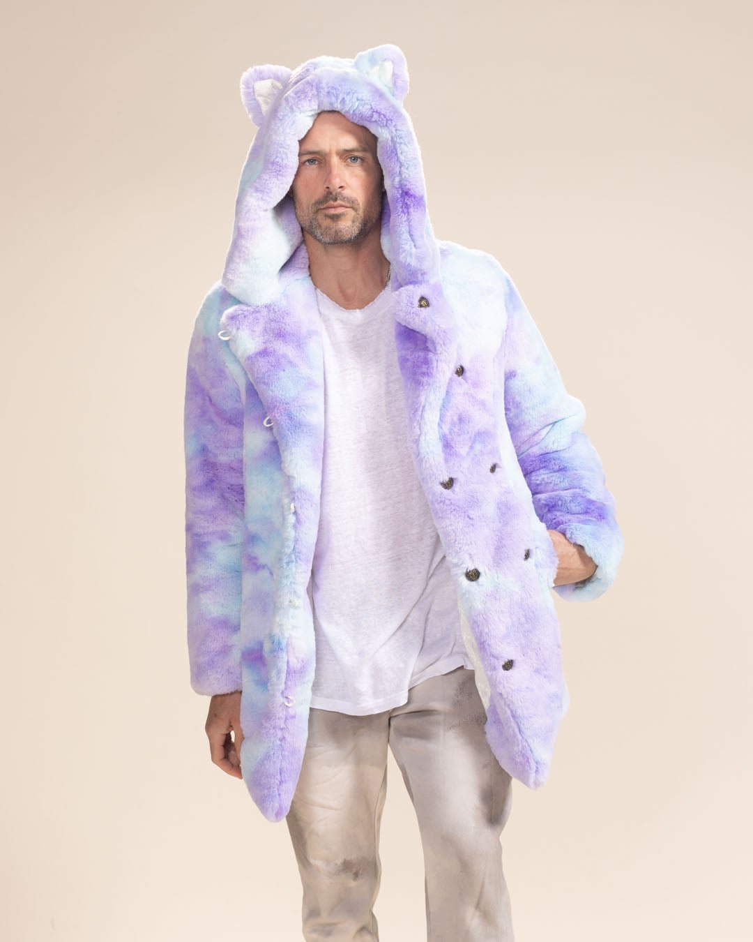 Classic Men&#39;s Faux Fur Coat | Mer-Cat