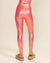 Neon Pink Royal Leopard Foil Leggings | Women's