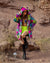 SpiritHoods Neon Graffiti Leopard Glow in the Dark Faux Fur Womens Coat