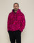 Pink Cheetah Classic ULTRA SOFT Faux Fur Hoodie | Men's